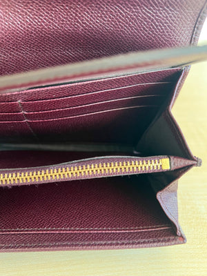Salvatore Ferragamo Gancini Leather Long Wallet — vue 11 | Le comptoir vintage