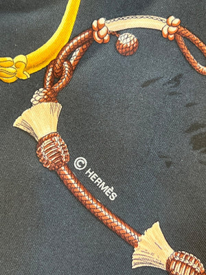 HERMES carré de soie « Pampa »  — vue 4 | Le comptoir vintage