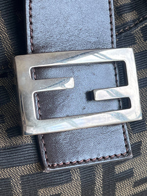 Fendi Sac porté épaule Mamma Baguette en toile Zucca — vue 3 | Le comptoir vintage