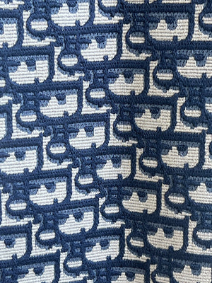 Dior Book Tote moyen modèle en toile Oblique bleu marine — vue 8 | Le comptoir vintage