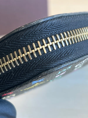 Louis Vuitton Portefeuille Zippy Monogram Murakami Noir — vue 4 | Le comptoir vintage