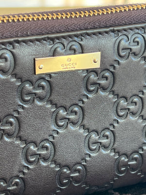 Gucci Portefeuille long zippé Guccissima — vue 6 | Le comptoir vintage