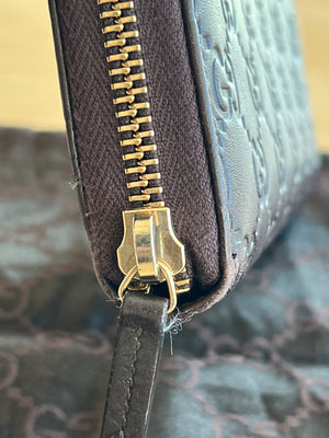 Gucci Portefeuille long zippé Guccissima — vue 7 | Le comptoir vintage
