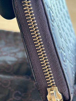 Gucci Portefeuille long zippé Guccissima — vue 8 | Le comptoir vintage