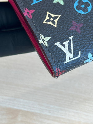Louis Vuitton Portefeuille Sarah Monogram Murakami Noir avec chaîne amovible — vue 18 | Le comptoir vintage