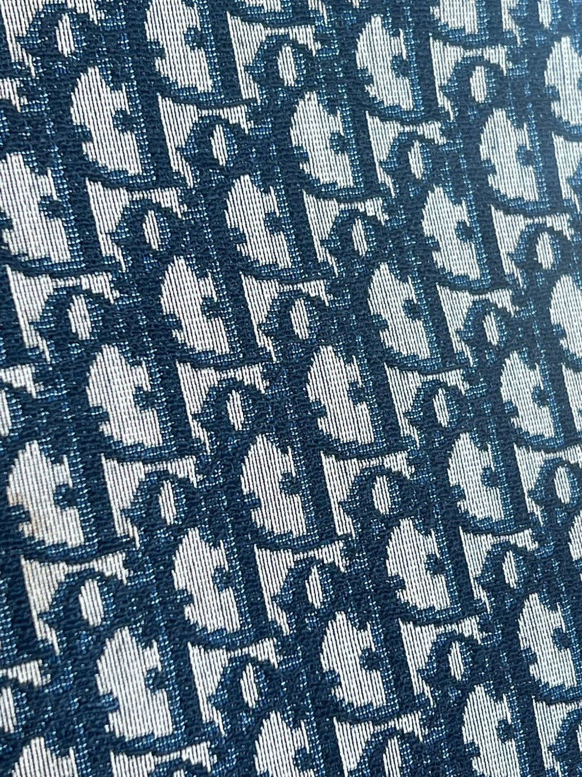 Dior Pochette Oblique Trotter en toile monogram et cuir — vue 8 | Le comptoir vintage