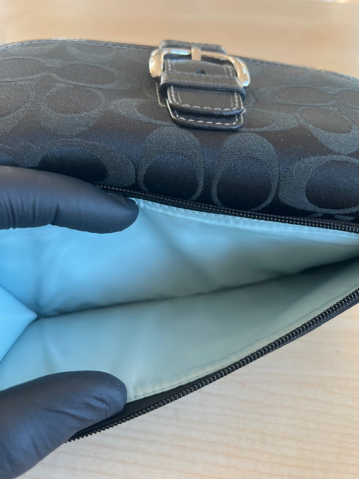 Coach Portefeuille long Signature avec boucle et porte-chéquier amovible — vue 15 | Le comptoir vintage