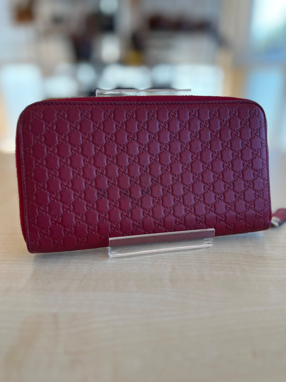 Gucci Portefeuille long zippé Microguccissima — vue 2 | Le comptoir vintage