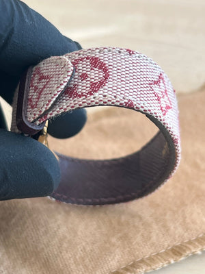 Louis Vuitton Bracelet Monogram Mini Lin Fleur Rouge — vue 3 | Le comptoir vintage