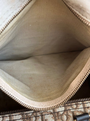 Dior Sac Boston Vintage Toile Oblique Trotter Monogram — vue 15 | Le comptoir vintage