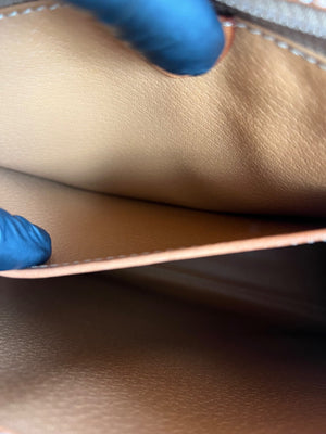 Celine Sac à main à rabat toile Macadam marron et cuir cognac — vue 13 | Le comptoir vintage