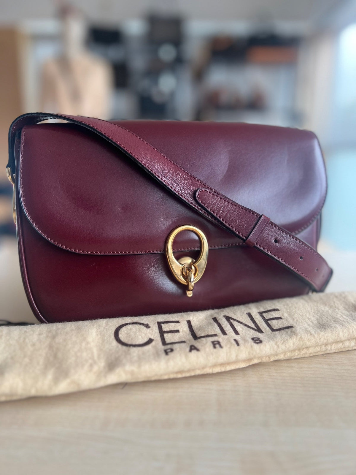Sac bandoulière Céline authentifiée — Le comptoir vintage