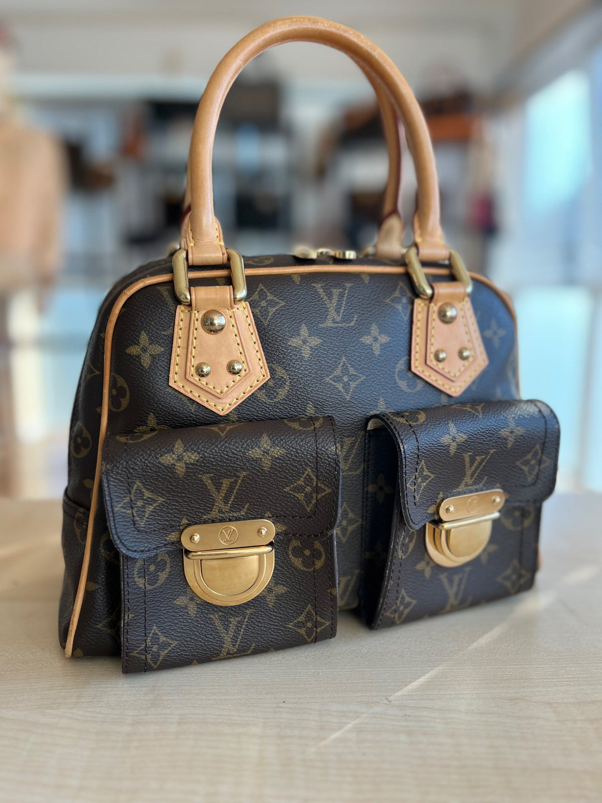 Sac Louis Vuitton Manhattan PM authentifié — Le comptoir vintage