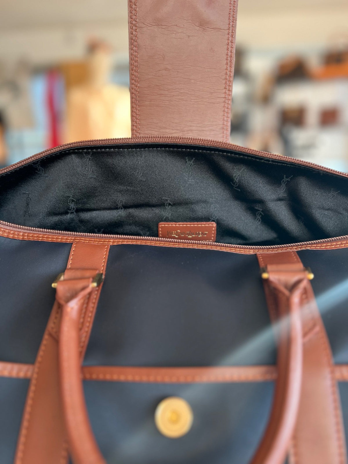 Sac Boston Yves Saint Laurent — vue 8 | Le comptoir vintage