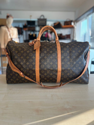 Sac de voyage Louis Vuitton Keepall Bandoulière 60 — vue 2 | Le comptoir vintage