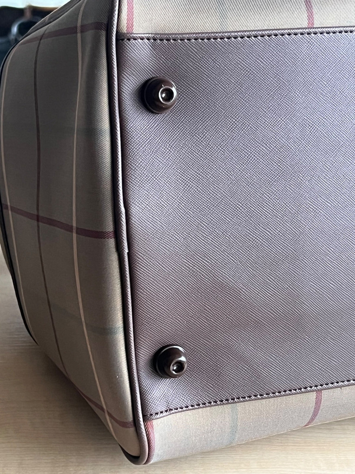 Sac Boston Burberrys — vue 6 | Le comptoir vintage