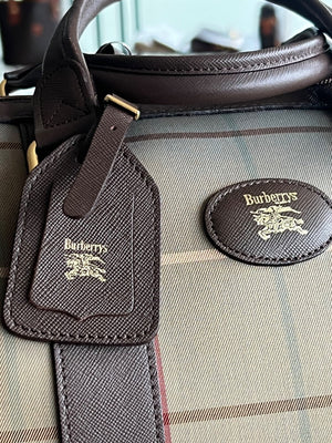 Sac Boston Burberrys — vue 4 | Le comptoir vintage