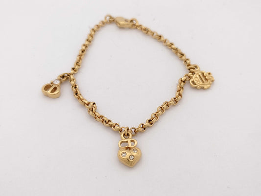 Bracelet Dior plaqué or authentifié — Le Comptoir Vintage