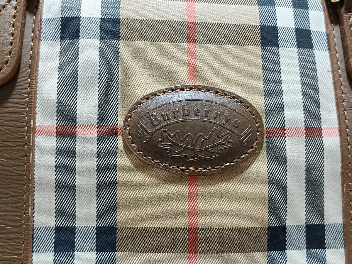 Sac Boston Burberrys — vue 7 | Le comptoir vintage