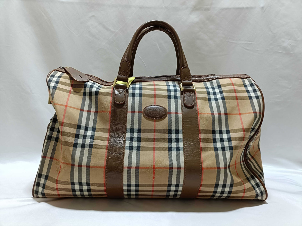 Sac Boston Burberrys — vue 2 | Le comptoir vintage