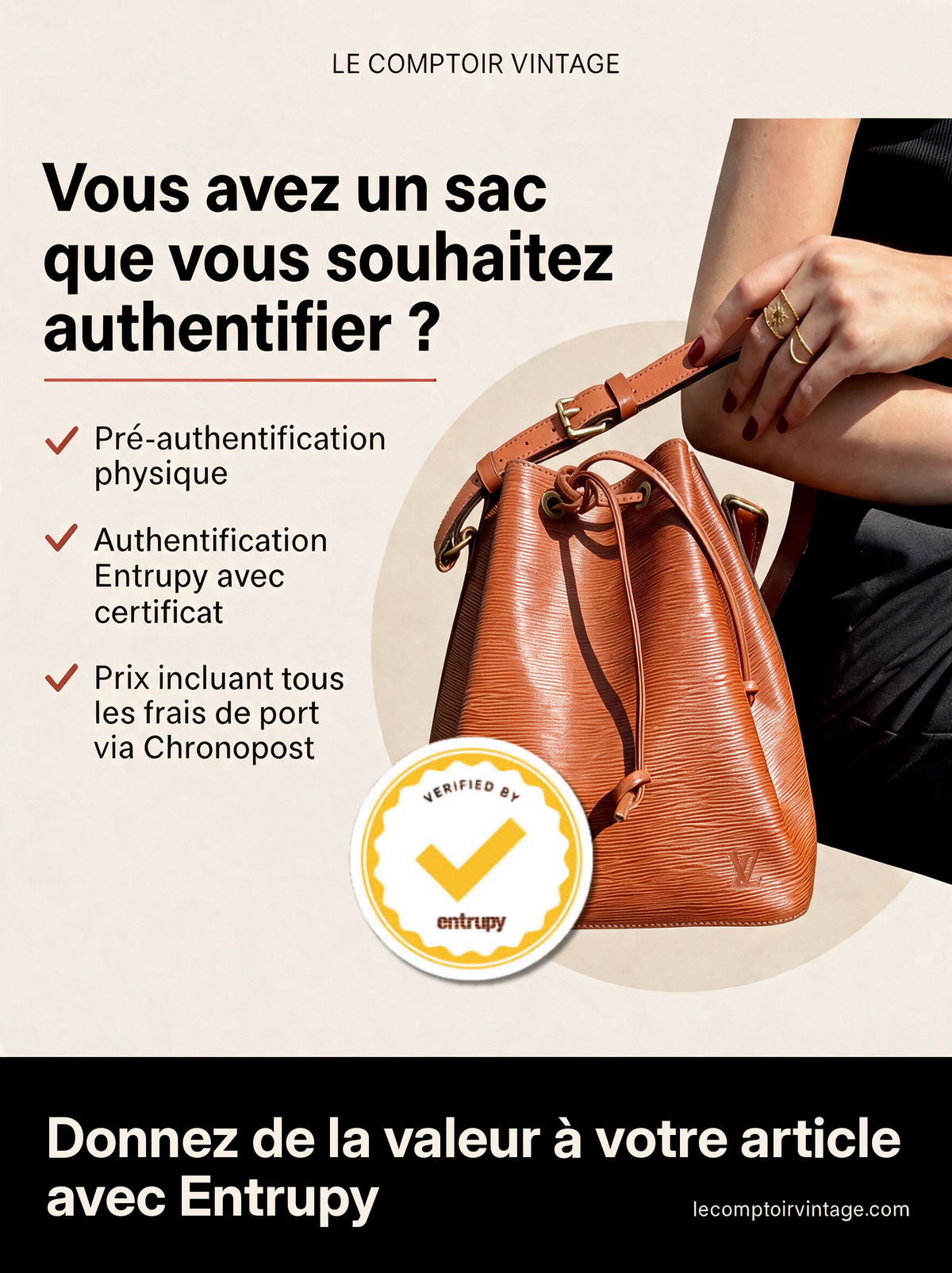 Entrupy certificate for individuals: authentication of your Louis Vuitton, Chanel, Hermès bag